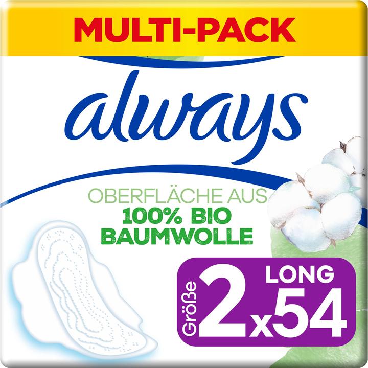 Produktbild Always Cotton Protection (54 x, Damenbinden)