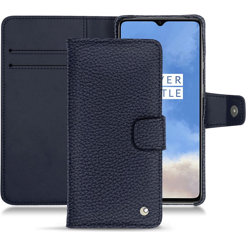 Noreve Lederschutzhülle Wallet (OnePlus 7T), Smartphone Hülle, Violett