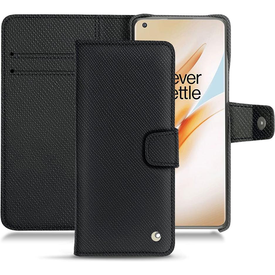 Thumbnail - Noreve Lederschutzhülle Wallet (OnePlus 8 Pro), Smartphone Hülle, Schwarz