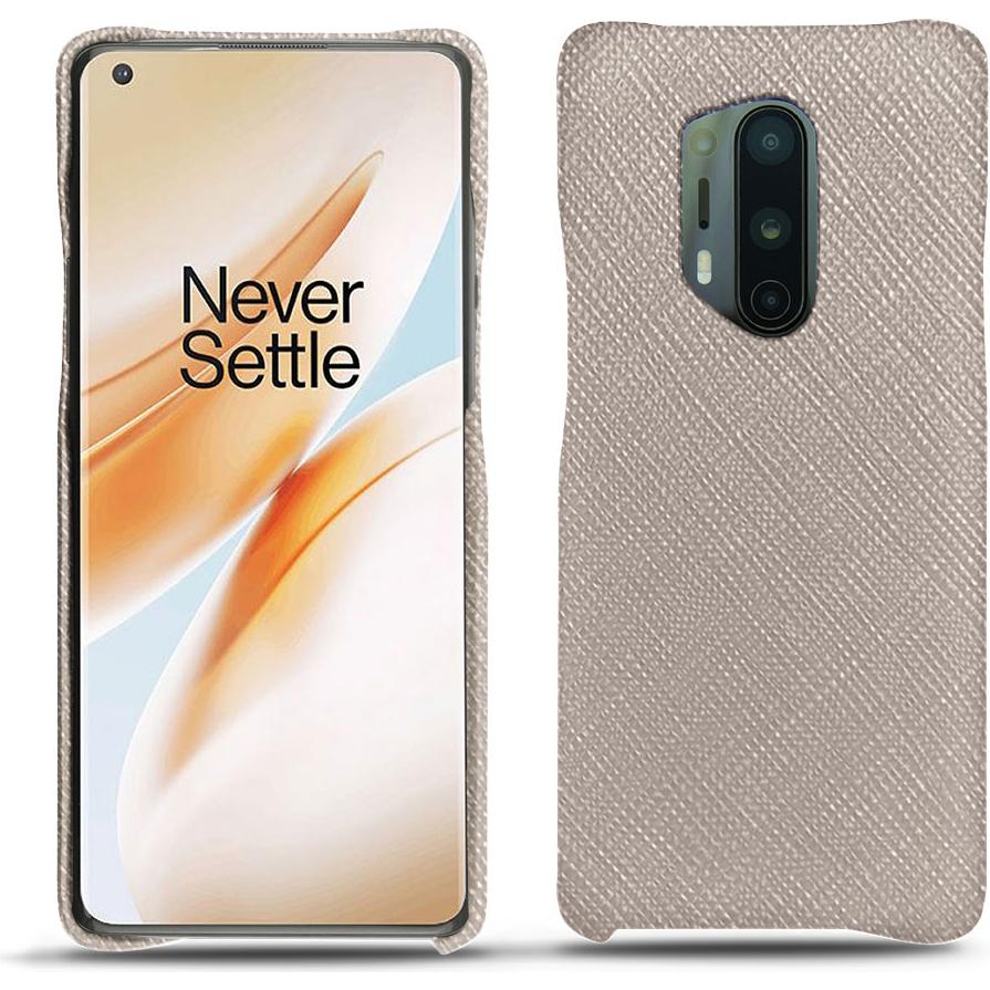 Noreve Lederschutzhülle (OnePlus 8 Pro), Smartphone Hülle, Beige