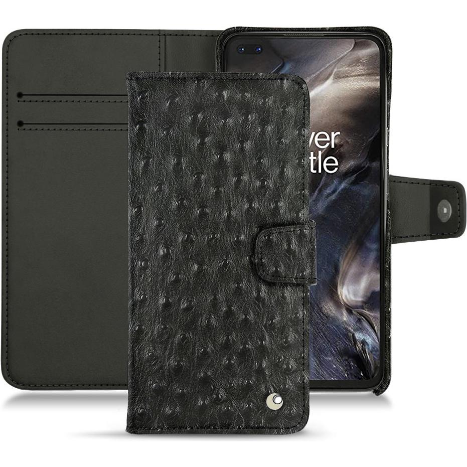 Noreve Lederschutzhülle Wallet (OnePlus Nord), Smartphone Hülle, Schwarz