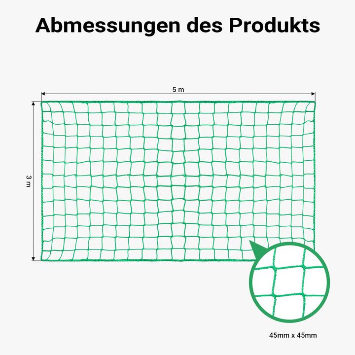 Actual product image Wiltec Car Trailer Safety Net 5x3m for Securing Luggage and Cargo on Trailers and Pickup Trucks