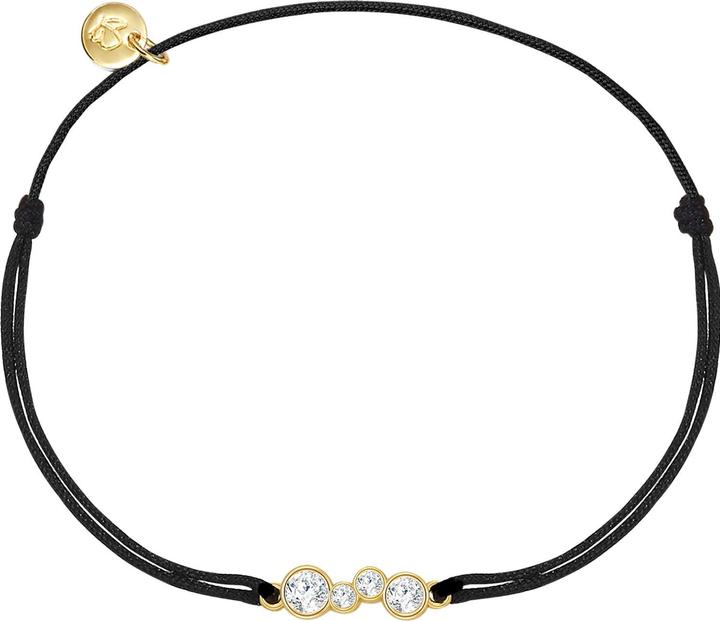 Image du produit Glanzstücke München Femme argent sterling zirconium or jaune 15,0 - 22,0 cm, réglable de manière flexible - 26669 (22 cm, Argent Sterling)