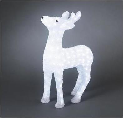 Actual product image Konstsmide Acrylic figure reindeer cold white