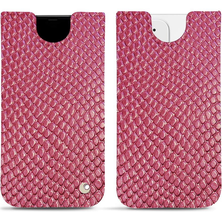 Noreve Lederschutzhülle (Apple iPhone 12), Smartphone Hülle, Rosa