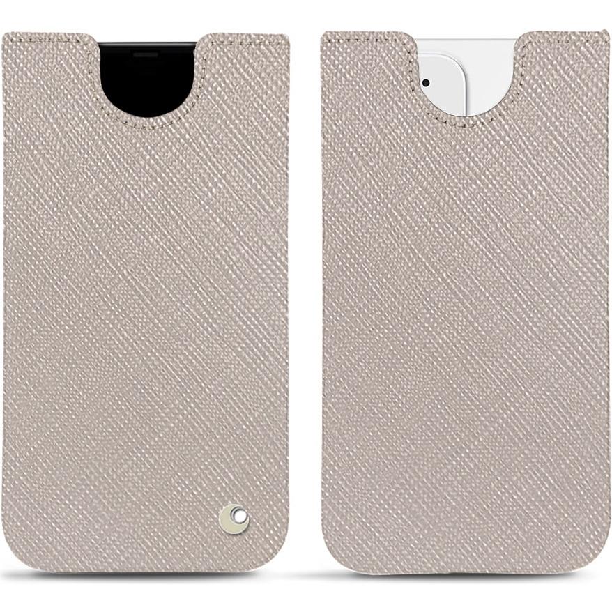 Noreve Lederschutzhülle (Apple iPhone 12), Smartphone Hülle, Beige