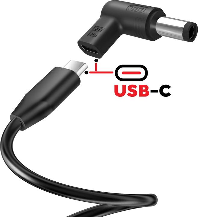 Image du produit Forcell Adapter F-ENERGY E856 uniwersal laptop charger 65W (6 adaptors) - czarny (65 W)