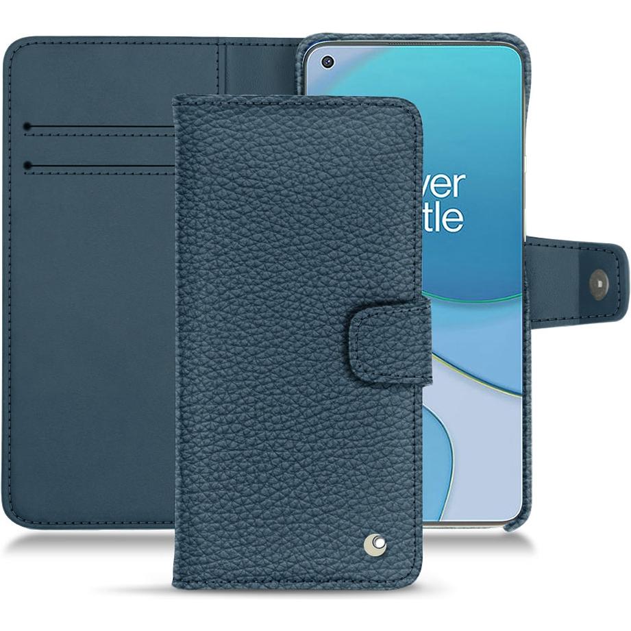 Noreve Lederschutzhülle Wallet (OnePlus 8T), Smartphone Hülle, Blau