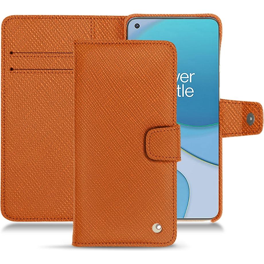 Noreve Lederschutzhülle (OnePlus 8T), Smartphone Hülle, Orange