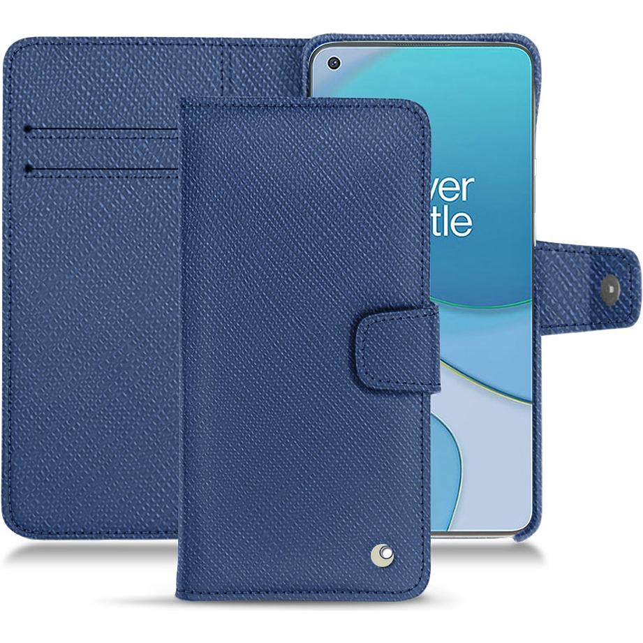Noreve Lederschutzhülle Wallet (OnePlus 8T), Smartphone Hülle, Blau