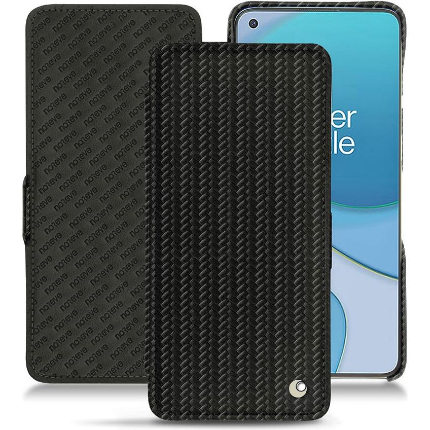 Noreve Lederschutzhülle horizontal (OnePlus 8T), Smartphone Hülle, Schwarz