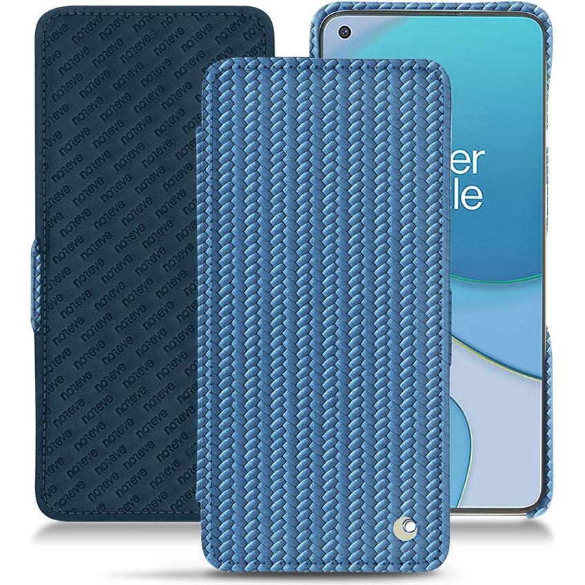 Noreve Lederschutzhülle horizontal (OnePlus 8T), Smartphone Hülle, Blau