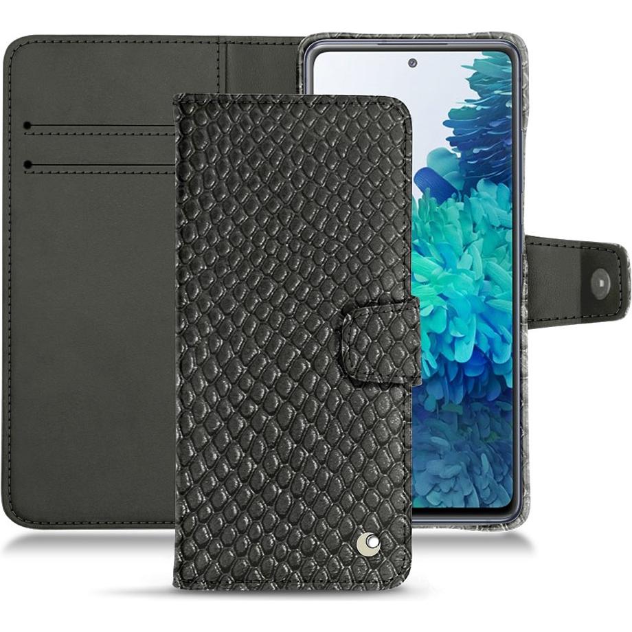 Thumbnail - Noreve Lederschutzhülle Wallet (Samsung Galaxy S20 FE), Smartphone Hülle, Schwarz