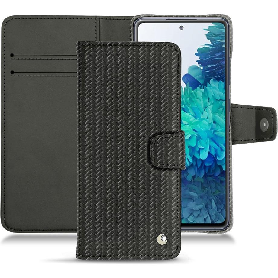 Noreve Lederschutzhülle Wallet (Samsung Galaxy S20 FE), Smartphone Hülle, Schwarz