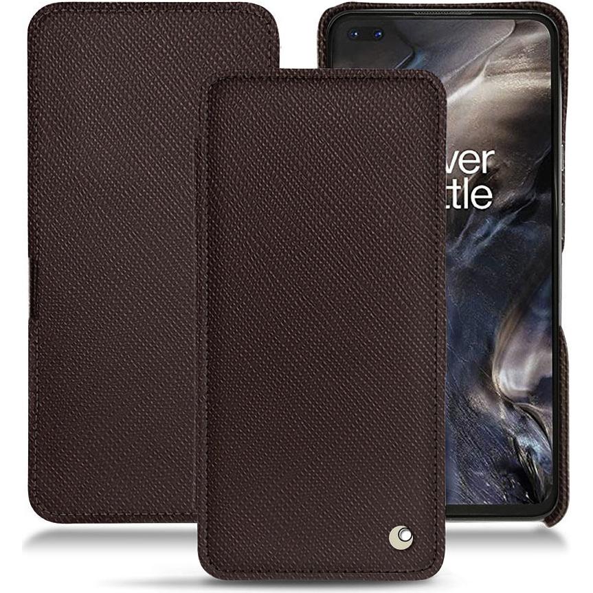 Noreve Lederschutzhülle horizontal (OnePlus Nord), Smartphone Hülle, Braun