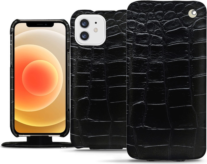 Actual product image Noreve Leather cover vertical (Apple iPhone 12)