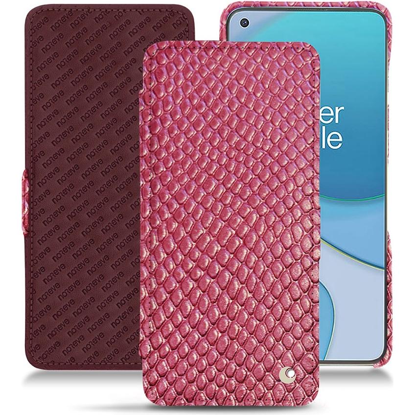 Noreve Lederschutzhülle horizontal (OnePlus 8T), Smartphone Hülle, Rosa