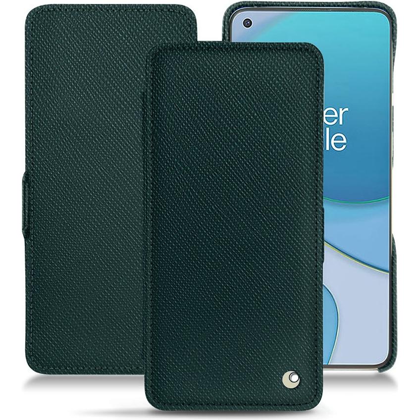 Noreve Lederschutzhülle horizontal (OnePlus 8T), Smartphone Hülle, Grün