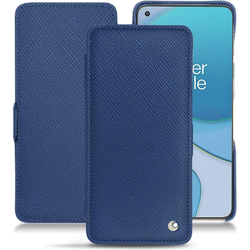 Thumbnail - Noreve Lederschutzhülle horizontal (OnePlus 8T), Smartphone Hülle, Blau