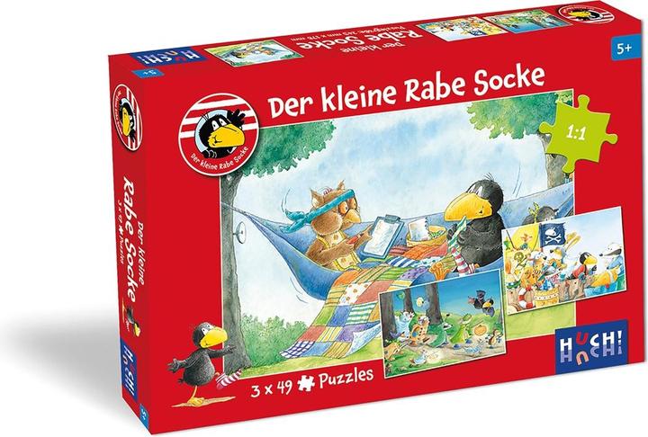 Image du produit Carletto Der kleine Rabe Socke - Puzzle 2 (48 pièces)