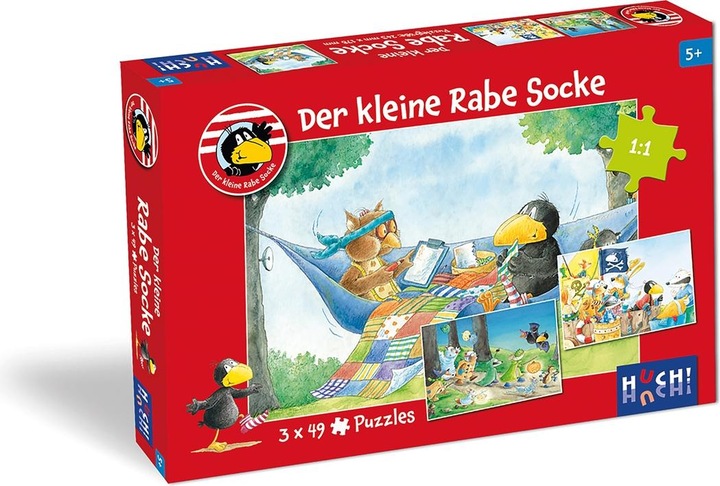 Carletto Der kleine Rabe Socke - Puzzle 2 (48 pièces)