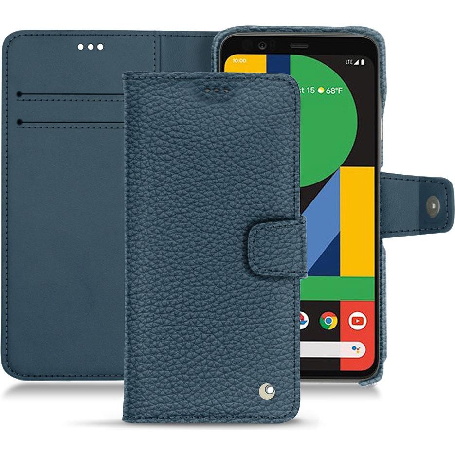 Noreve Lederschutzhülle Wallet (Google Pixel 5), Smartphone Hülle, Blau