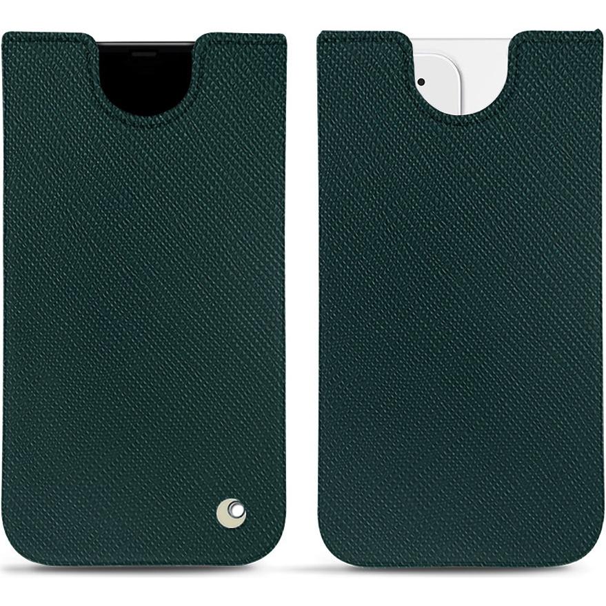 Noreve Lederschutzhülle (Apple iPhone 12), Smartphone Hülle, Grün