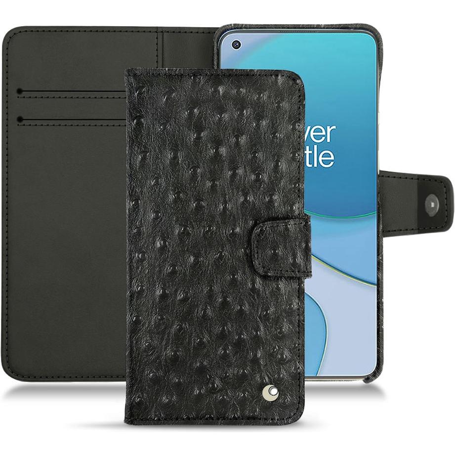 Noreve Lederschutzhülle Wallet (OnePlus 8T), Smartphone Hülle, Schwarz