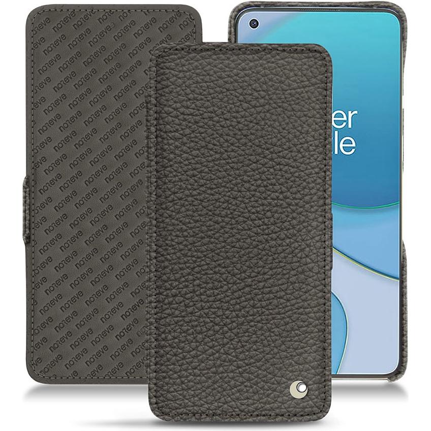 Noreve Lederschutzhülle horizontal (OnePlus 8T), Smartphone Hülle, Grau