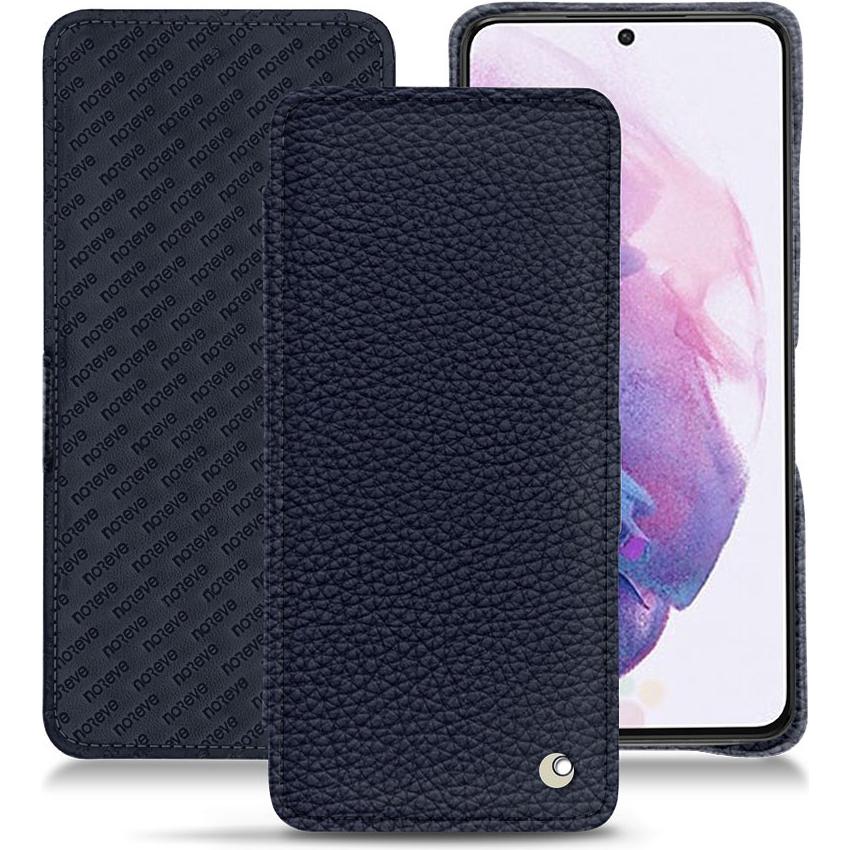 Noreve Lederschutzhülle horizontal (Samsung Galaxy S21), Smartphone Hülle, Violett