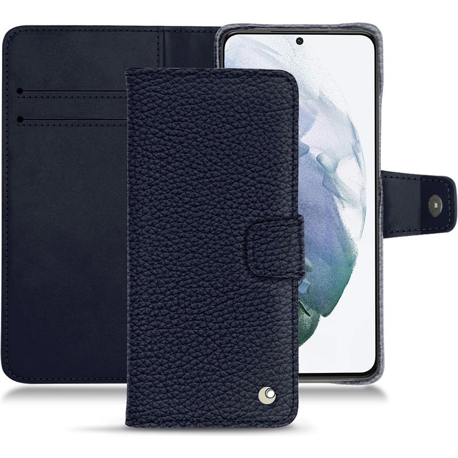 Noreve Lederschutzhülle Wallet (Samsung Galaxy S21+), Smartphone Hülle, Violett