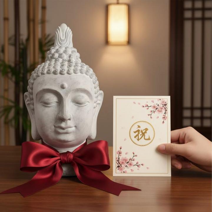 Actual product image Relaxdays Buddha-Kopf