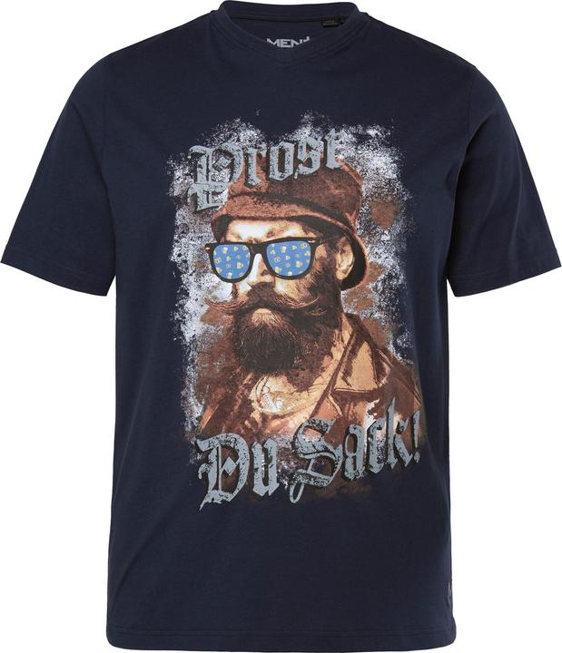 Image du produit Men+ T-shirt à motif traditionnel bavarois, avec col en V et manches courtes - jusqu'au 8 XL (XL)