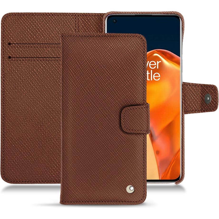 Thumbnail - Noreve Lederschutzhülle Wallet (OnePlus 9 Pro), Smartphone Hülle, Braun