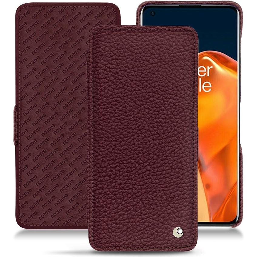 Noreve Lederschutzhülle horizontal (OnePlus 9 Pro), Smartphone Hülle, Violett