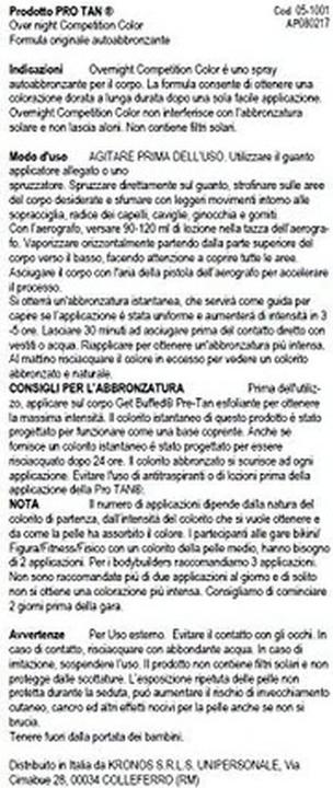 Actual product image Pro Tan ProTan Competition Colour (250 ml spray bottle with brush) (Self tanning spray, 250 ml)