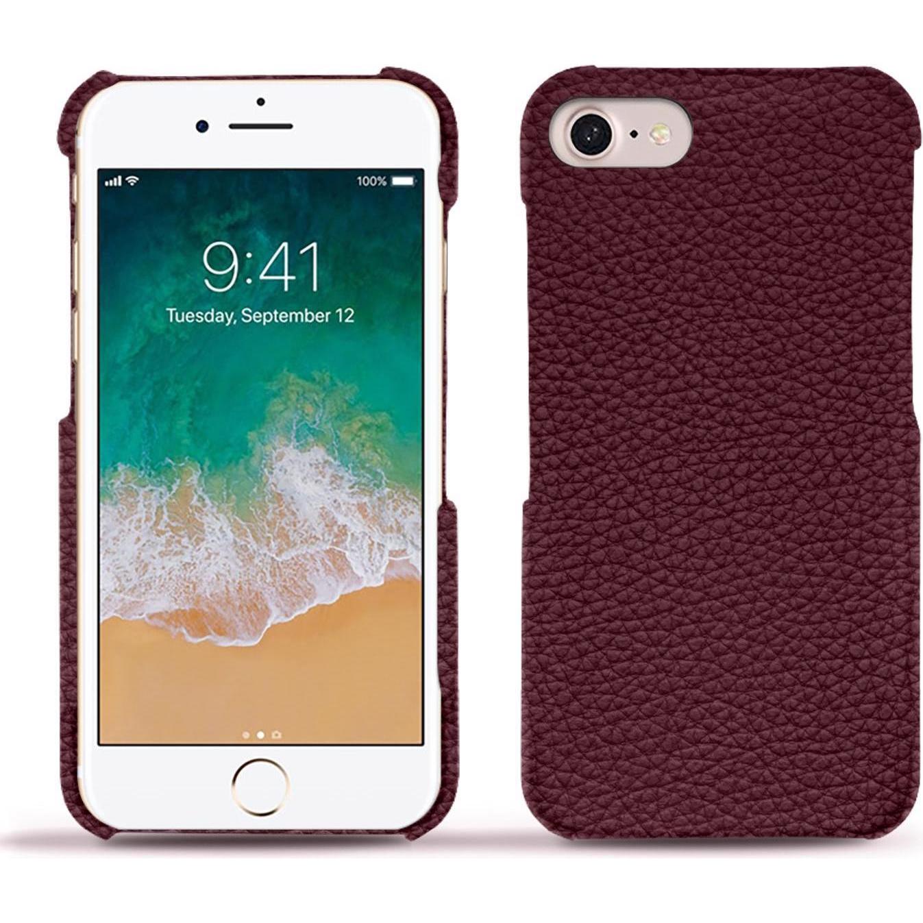 Noreve Lederschutzhülle (Apple iPhone 7), Smartphone Hülle, Violett