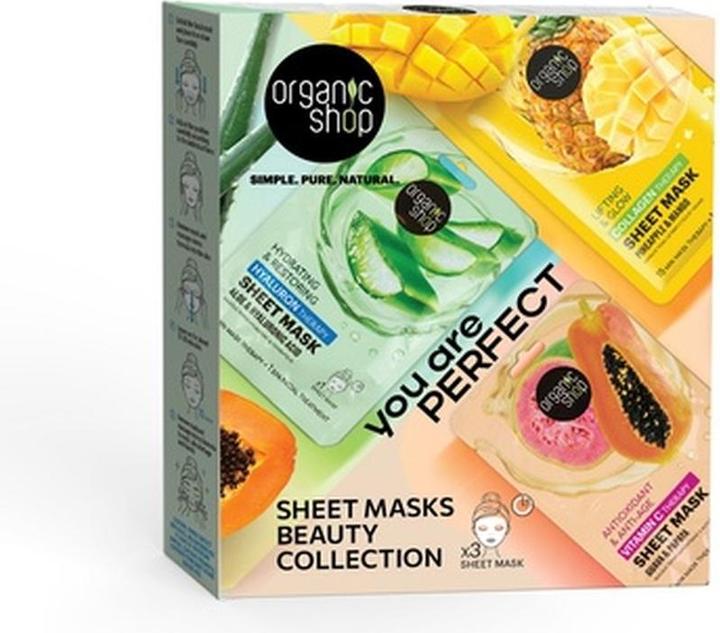 Organic Shop Gvpd Sheet Masks Beauty Collection (25 ml)