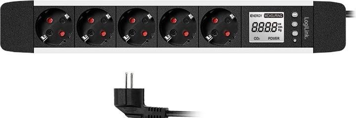 Produktbild LogiLink Prüfen (5 x, CEE 7/3, 1.40 m)