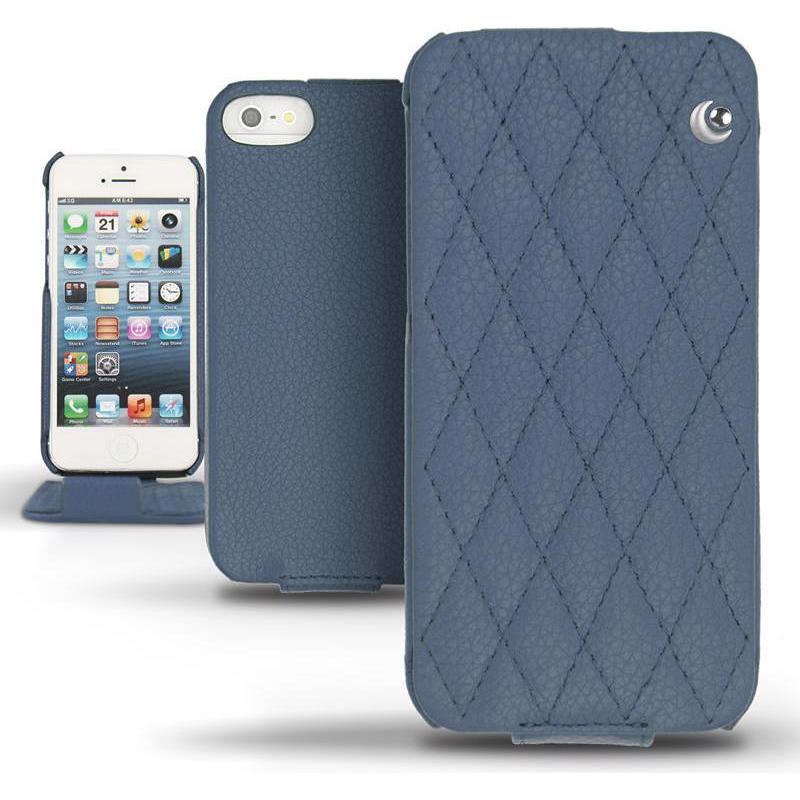 Thumbnail - Noreve Lederschutzhülle vertikal (Apple iPhone 5), Smartphone Hülle, Blau
