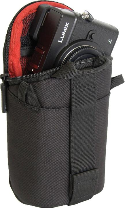 Actual product image Crumpler Drewbob Camera Pouch 200 (Black / Black) (Camera bag, 0.60 l)