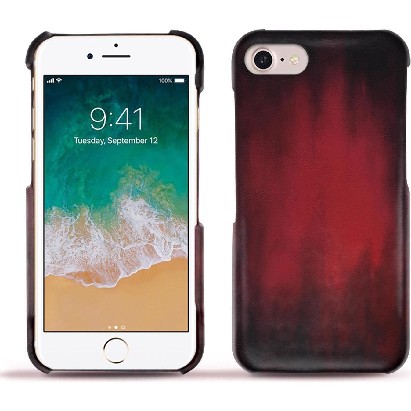 Thumbnail - Noreve Lederschutzhülle (Apple iPhone 7), Smartphone Hülle, Rot