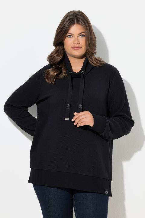 Produktbild Laurasøn Sweatshirt mit hohen Kragen, Langarm, Jaquard Ware (40)