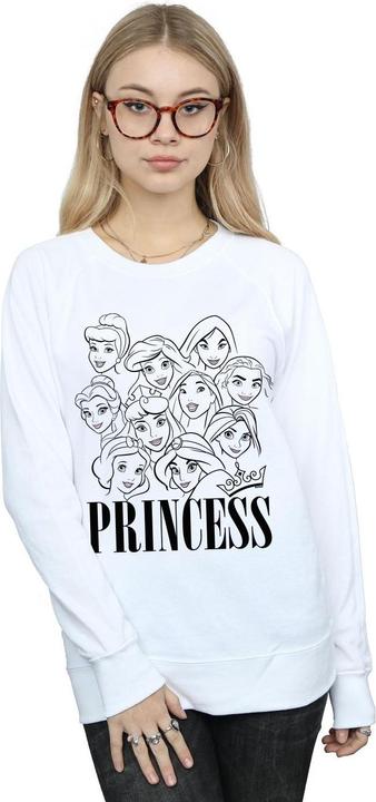 Actual product image Disney Womens/Ladies Princess Multi Faces Sweatshirt (S)