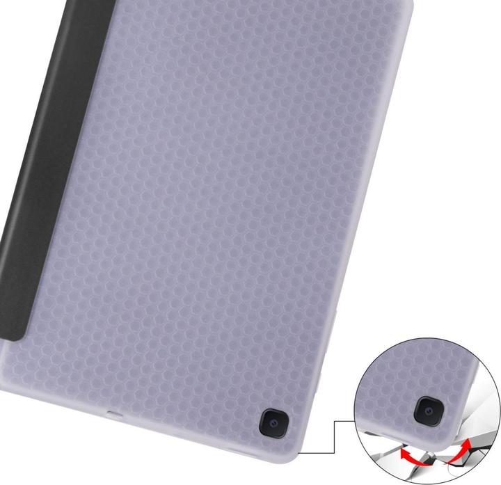Produktbild König Design Schutz Tablet Hülle für Samsung Galaxy Tab S6 Lite Case Cover Tasche 360 Schwarz (Galaxy Tab S6 Lite)