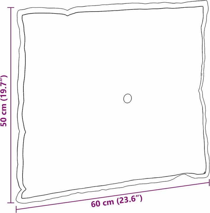 Produktbild vidaXL Rücken Kissen (60 x 19 cm)