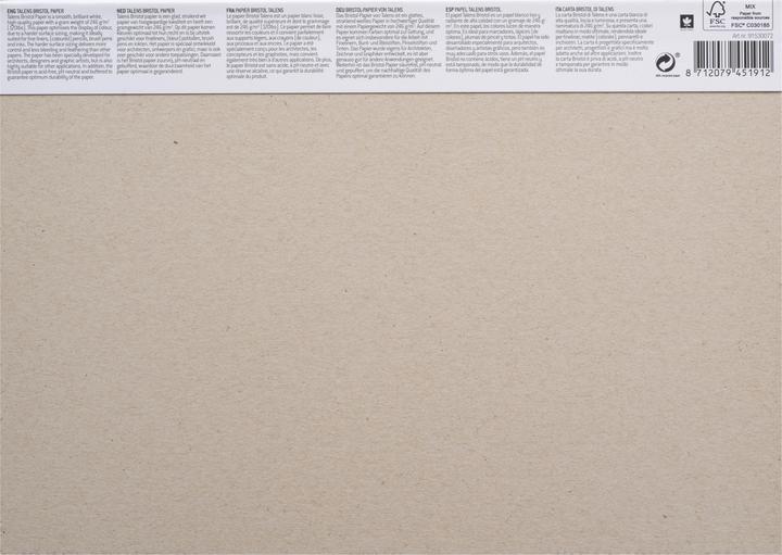 Image du produit Talens Zeichenblock Bristol A4 (A4, Blanc, Non contraignant)