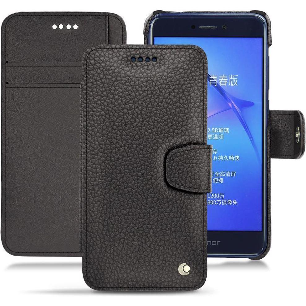 Thumbnail - Noreve Lederschutzhülle Wallet (Huawei P8 Lite (2017)), Smartphone Hülle, Grau