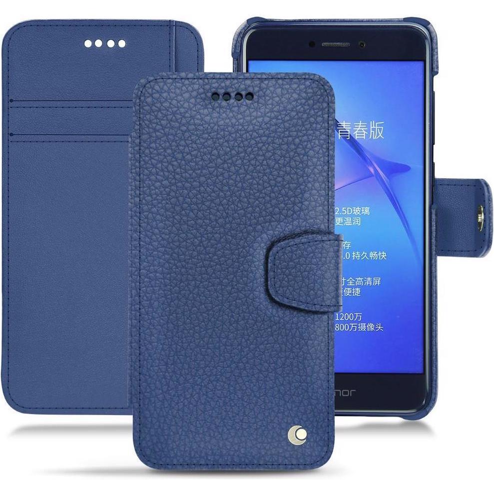 Thumbnail - Noreve Lederschutzhülle Wallet (Huawei P8 Lite (2017)), Smartphone Hülle, Blau