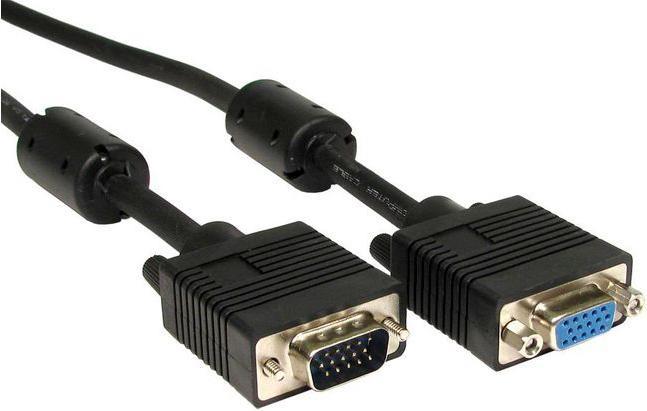 Produktbild RS PRO VGA-Kabel A VGA / Stecker B VGA / Buchse, 7m PVC Schwarz (0.19 m)